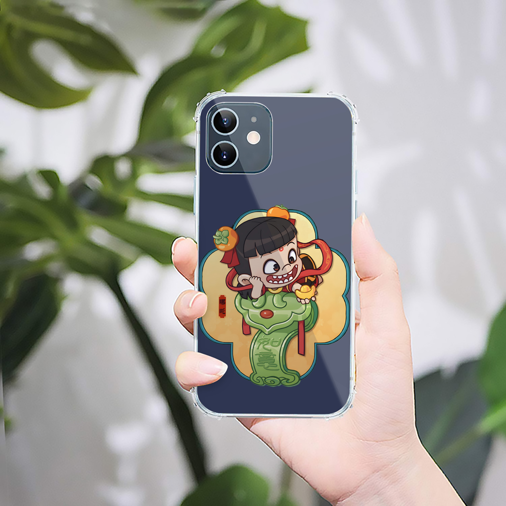 （画像用） Ne Zha 2 ナタ 魔童の大暴れ 【iPhone 12シリーズ対応】透明スマホケース（クリアソフトケース）